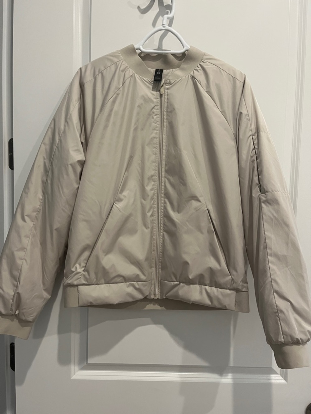 all in motion Neutral Cream Bomber Jacket